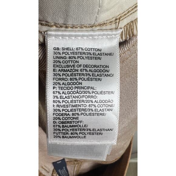 The North Face Womens Sz 6 Cotten Blend Lightweight Brown Straight Stretch Pants - Picture 6 of 9